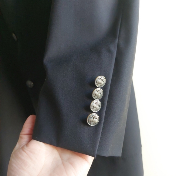 Brooks Brothers 1818 Regent Classic Blazer Jacket Wool Navy Blue 42R Preppy - Picture 10 of 11